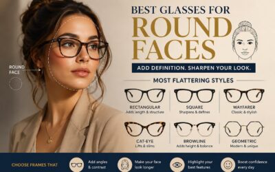 Best Glasses for Round Faces: Styles That Add Definition